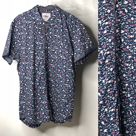 MBX Mens Printed Floral Dot